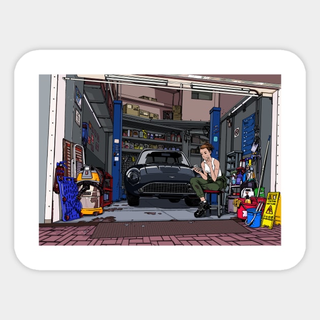 car repair Sticker by Cocktail